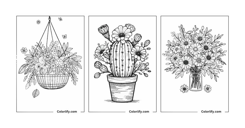 Flower Coloring Pages