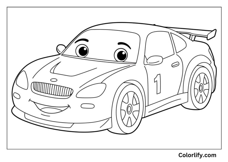 10+ Race Car Coloring Pages for Kids & Adults | Free PDF Printables