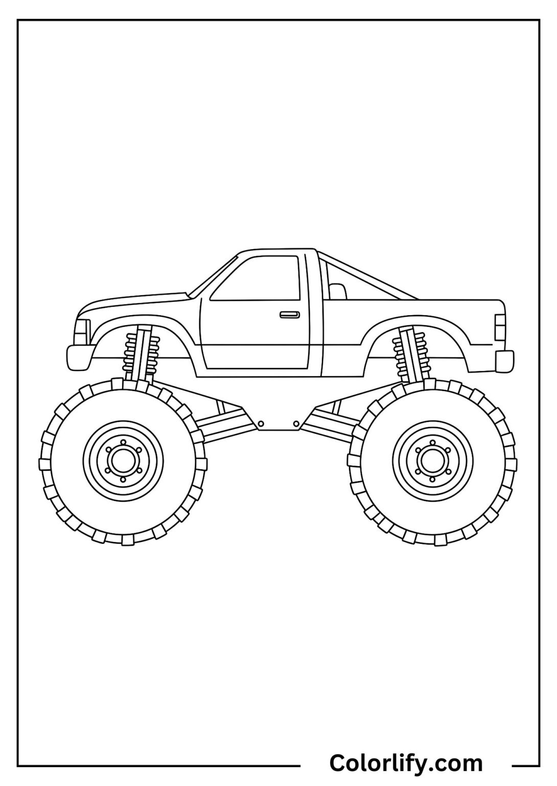 10+ Monster Truck Coloring Pages (Free PDF Printables) - Colorlify