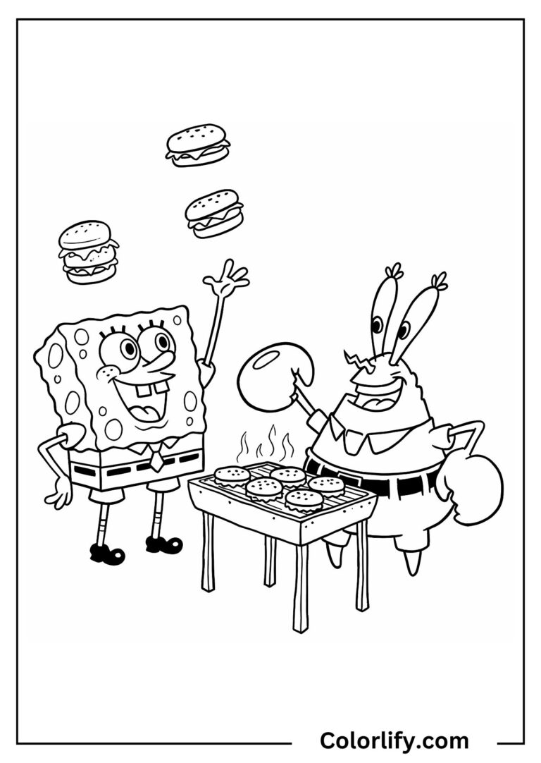 Spongebob Coloring Pages for Kids & Adults | Free PDF Printables