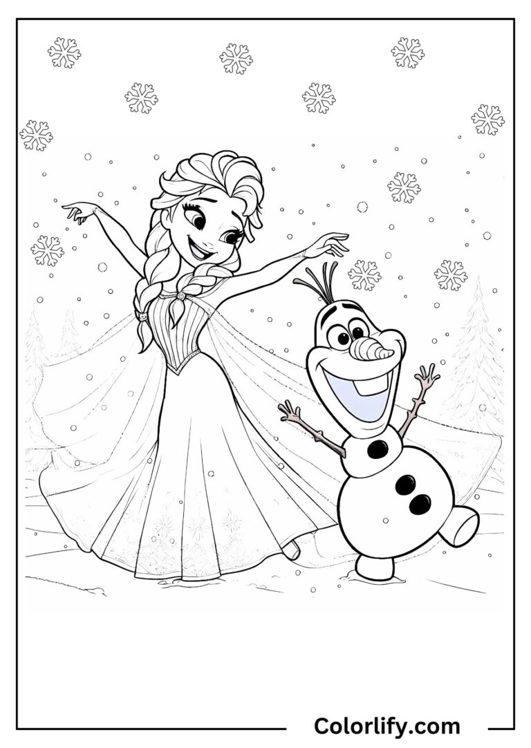 Color Page Elsa