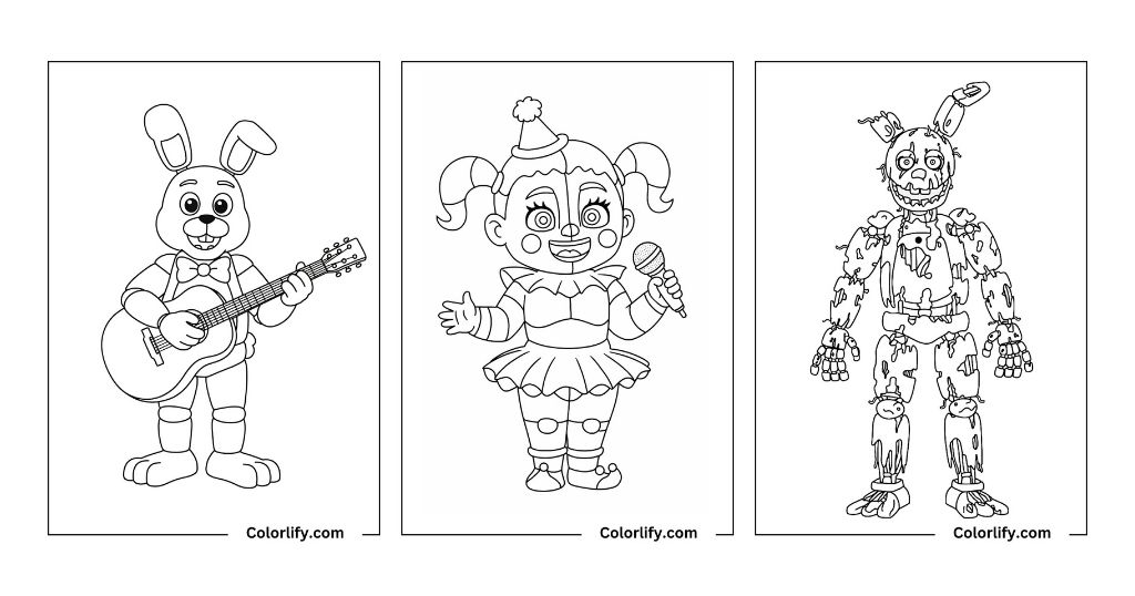 Five Nights At Freddy's Coloring Pages
