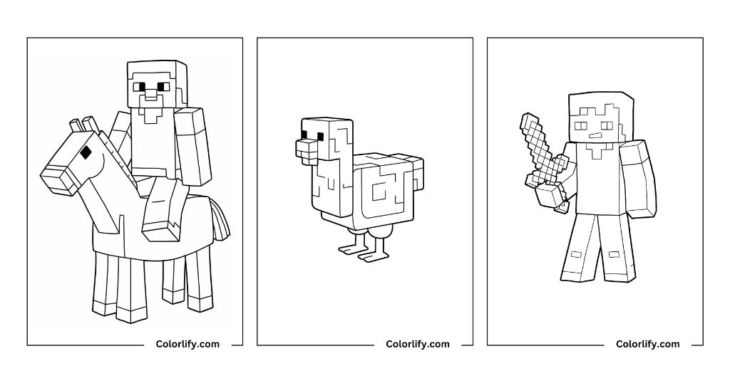 Minecraft Coloring Pages