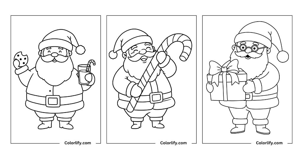 Santa Coloring Pages