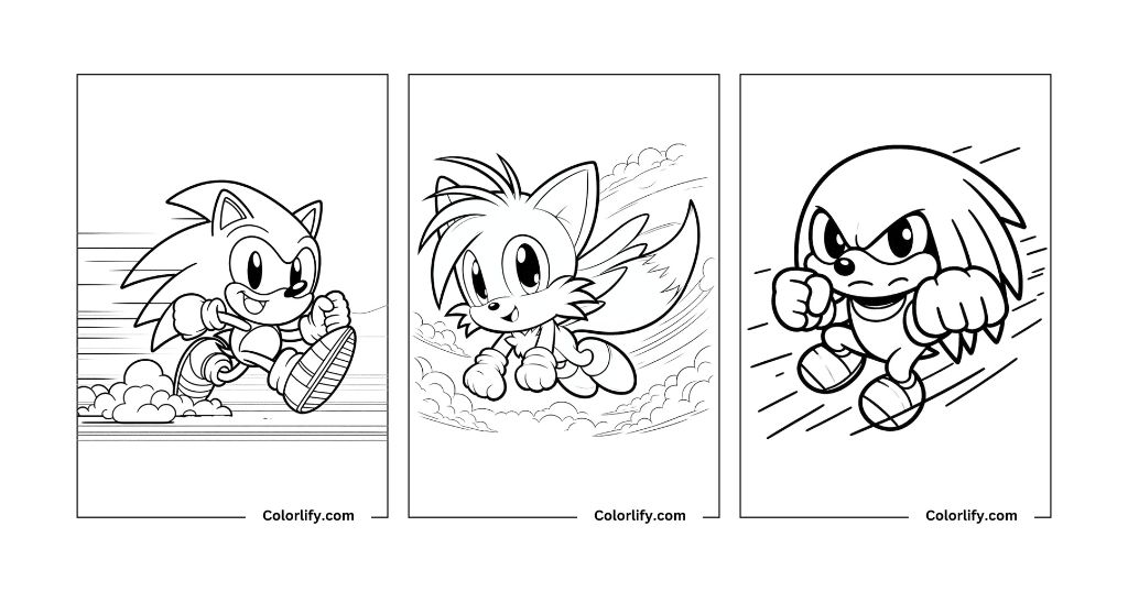 Sonic Coloring Pages